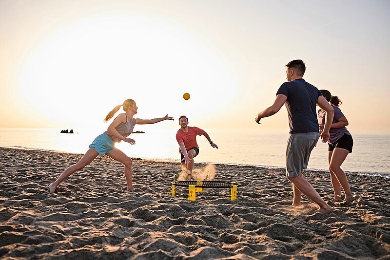 Spikeball können Gäste bei Aldiana testen. Foto: Aldiana Club Resorts