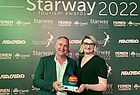 Christophe Denny und seine Frau Diana von DST Group GmbH in Kehl belegten bei den Starway Awards den ersten Platz