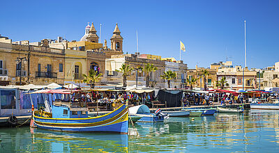 Malta ist immer eine Reise wert, im Bild Marsaxlokk