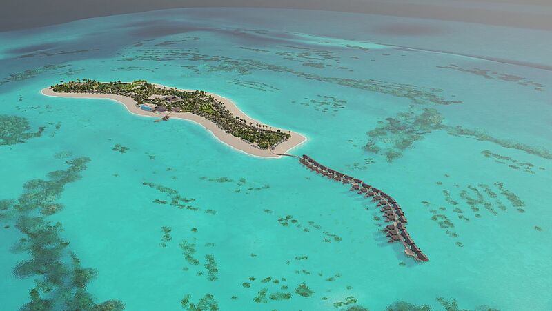 Das Joy Island Resort eröffnet am 1. September im North Male Atoll