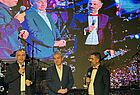 Grußwort des neuen Deutschland-Chefs Yasir Karacor, rechts neben ihm sein Vorgänger Murat Kizilsac und Selim Karacaily, Key Account Manager bei Anex Tour Türkiye