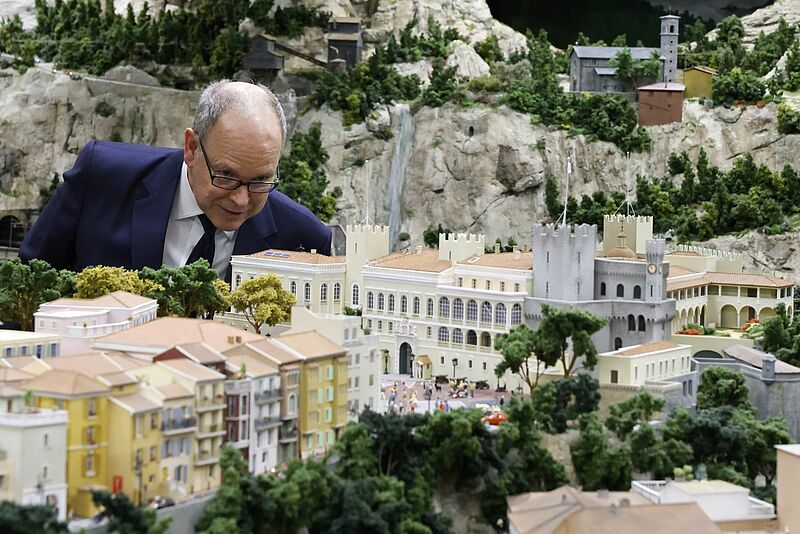 Fürst Albert II eröffnet die neue Themenwelt Monaco im Miniatur Wunderland in Hamburg