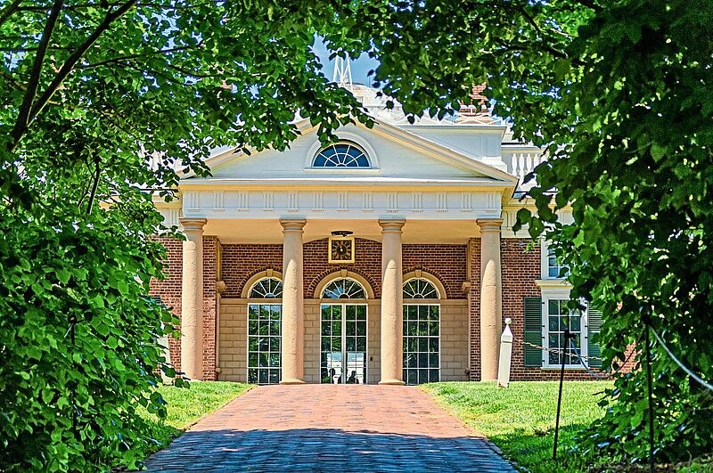 Thomas Jeffersons Landsitz Monticello ist ein Nationaldenkmal