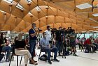 Pressekonferenz am Flughafen Split