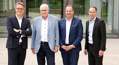Der neue Aufsichtsrat (von links) Ralf Trilsbeek, Udo Stemmer, Markus Orth und Alexander Barthold