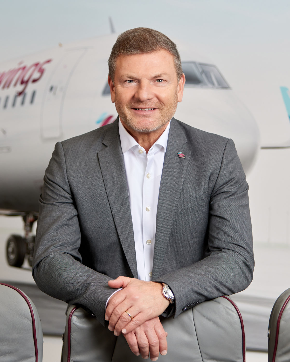 Airline-Chef Jens Bischof rechnet mit einem starken Sommer. Foto: Eurowings